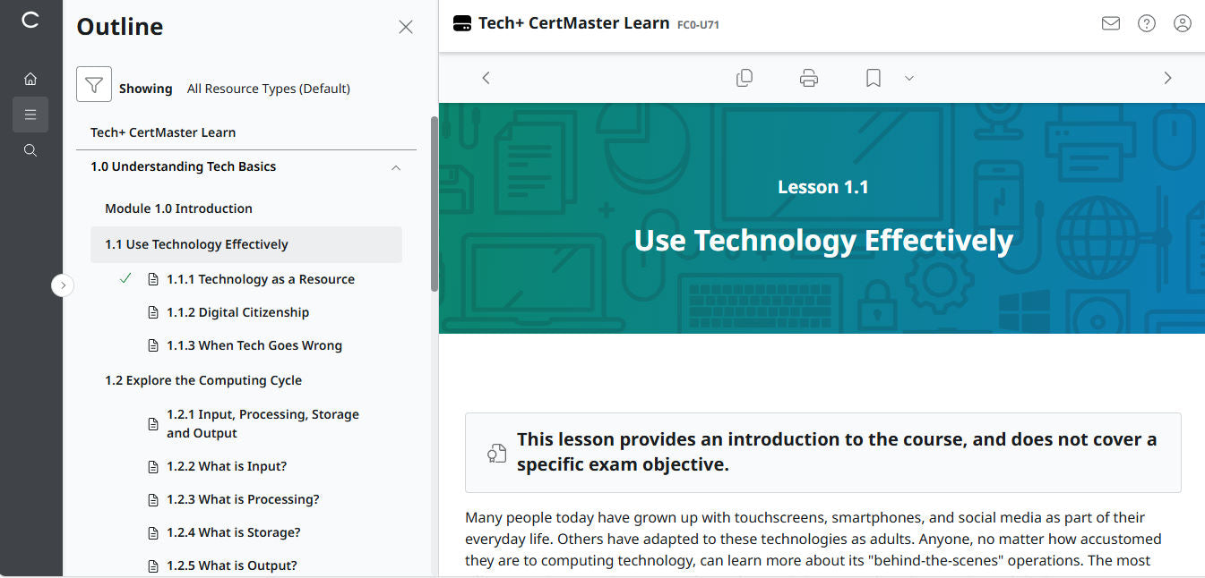 Hot Deal ! CertMaster Learn – Tech+ (V6) – (New Account ) 2-Month Access (