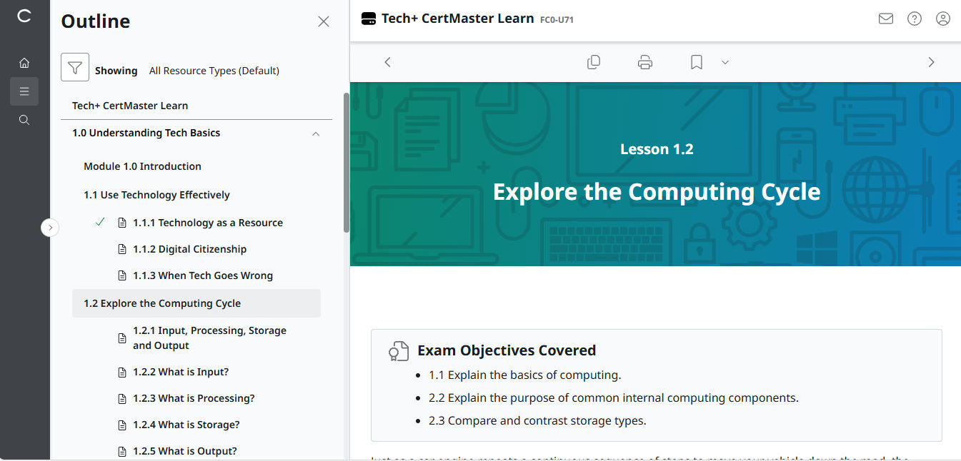 Hot Deal ! CertMaster Learn – Tech+ (V6) – (New Account ) 2-Month Access (