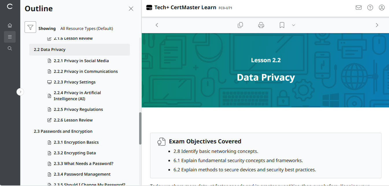 Hot Deal ! CertMaster Learn – Tech+ (V6) – (New Account ) 2-Month Access (