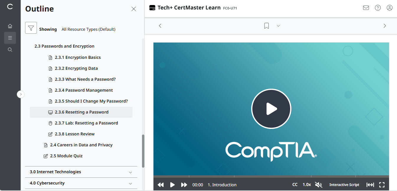 Hot Deal ! CertMaster Learn – Tech+ (V6) – (New Account ) 2-Month Access (