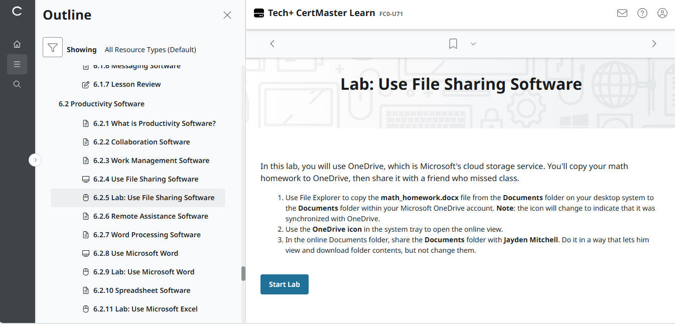 Hot Deal ! CertMaster Learn – Tech+ (V6) – (New Account ) 2-Month Access (