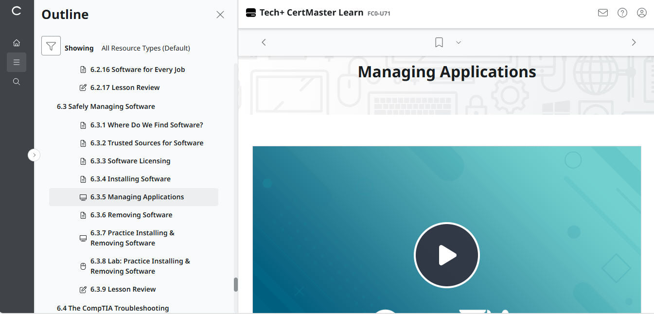 Hot Deal ! CertMaster Learn – Tech+ (V6) – (New Account ) 2-Month Access (