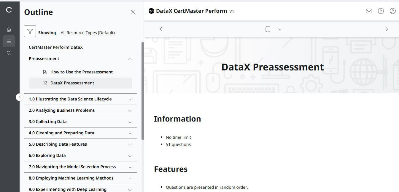 CompTIA DataX CertMaster Perform (V1) - 2ヶ月アクセス!(🛒特別オファー)