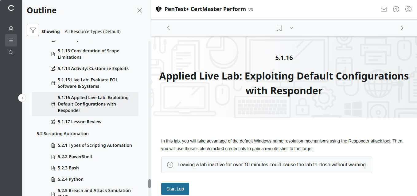 CertMaster Perform CompTIA PenTest+ PT0-003 (V3) (3 Month Access)