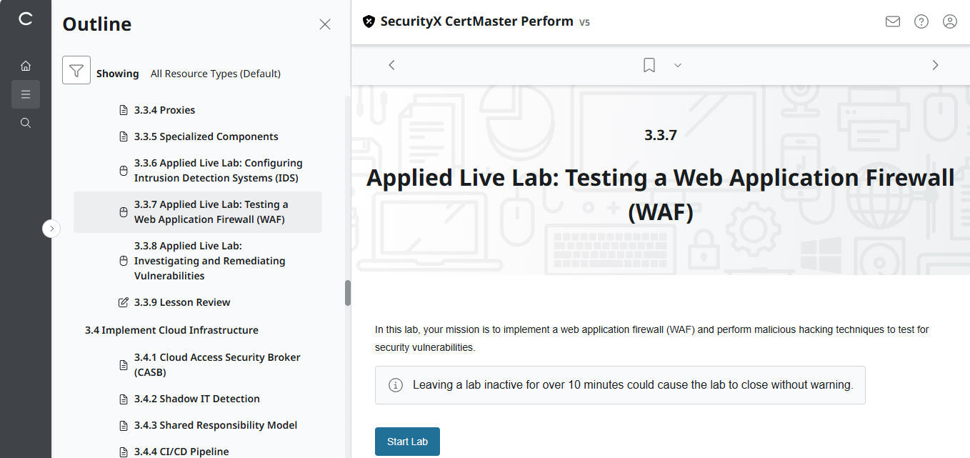 CertMaster Perform for CompTIA SecurityX (CASP+) CAS-005 3ヶ月アクセス(🛒特別オファー)