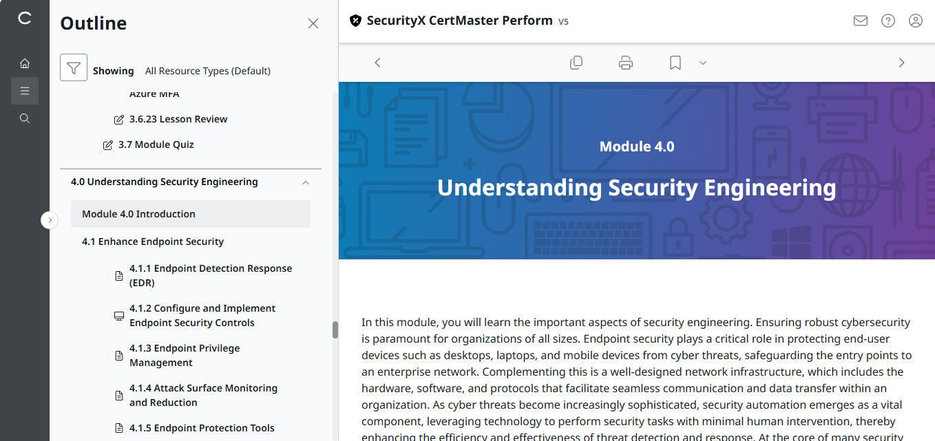 CertMaster Perform for CompTIA SecurityX (CASP+) CAS-005 3ヶ月アクセス(🛒特別オファー)