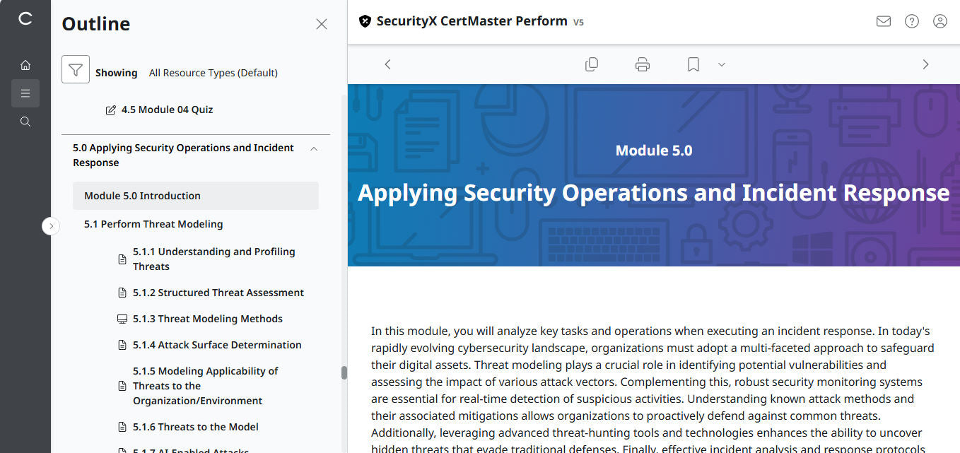 CertMaster Perform for CompTIA SecurityX (CASP+) CAS-005 3ヶ月アクセス(🛒特別オファー)
