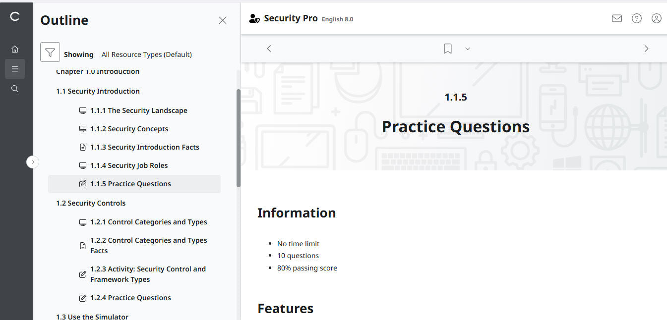 TestOut Security Pro สำหรับ Security+ (SY0-701) - สิทธิ์เข้าใช้งาน 12 เดือน