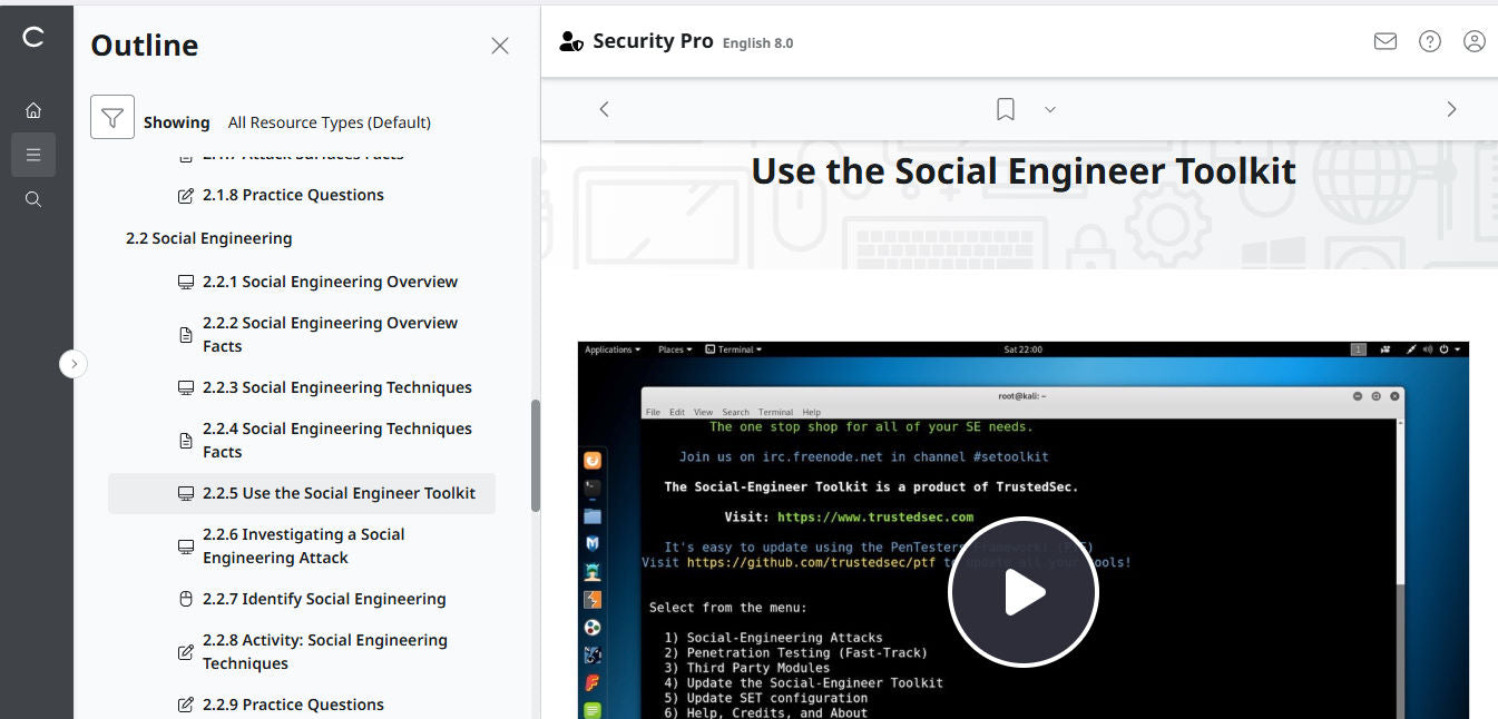 TestOut Security Pro สำหรับ Security+ (SY0-701) - สิทธิ์เข้าใช้งาน 12 เดือน