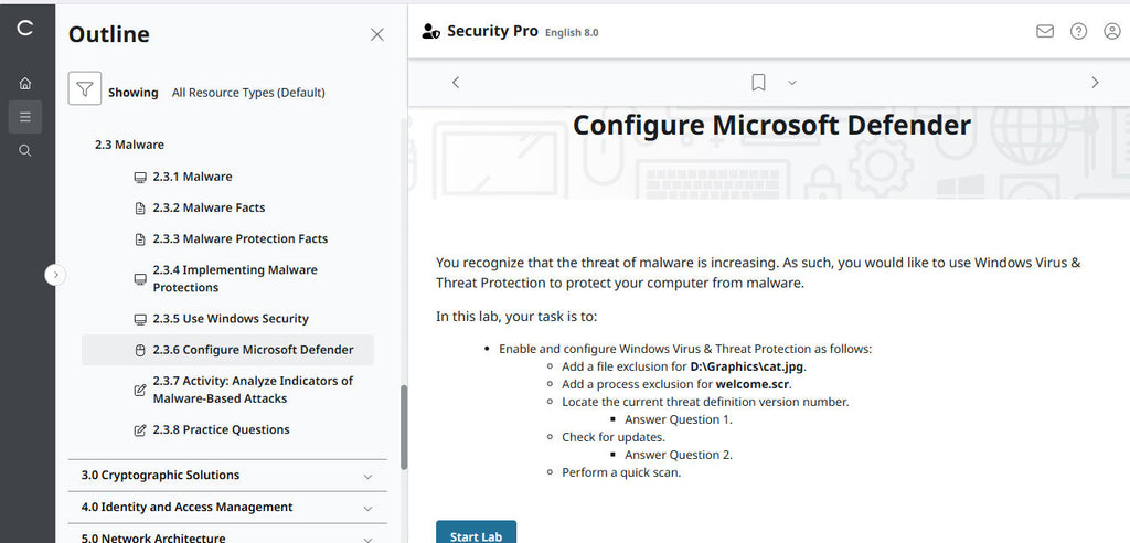 TestOut Security Pro for Security+ (SY0-701) - 12ヶ月アクセス