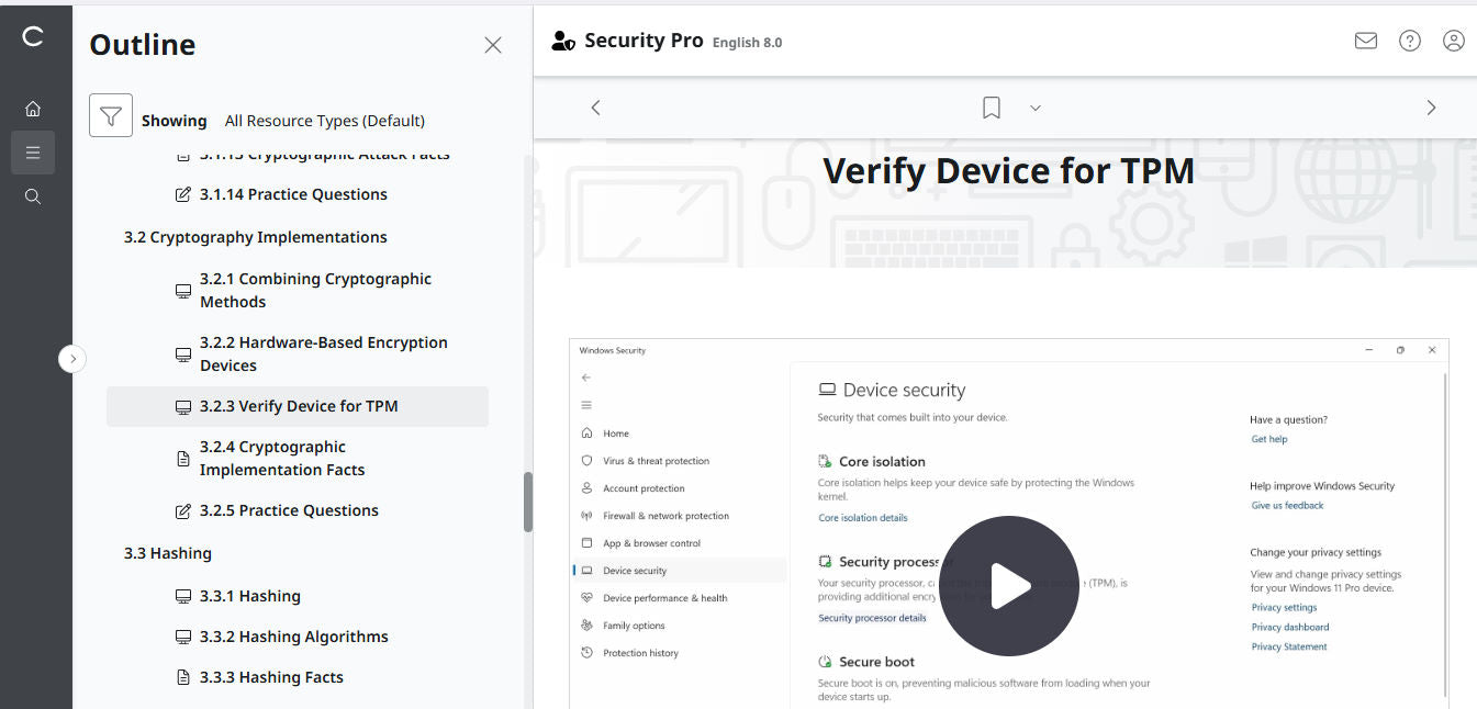 TestOut Security Pro สำหรับ Security+ (SY0-701) - สิทธิ์เข้าใช้งาน 12 เดือน