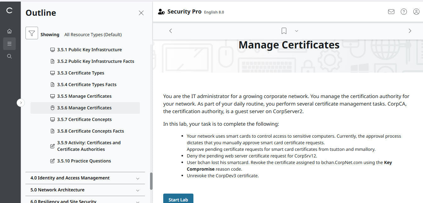 TestOut Security Pro สำหรับ Security+ (SY0-701) - สิทธิ์เข้าใช้งาน 12 เดือน