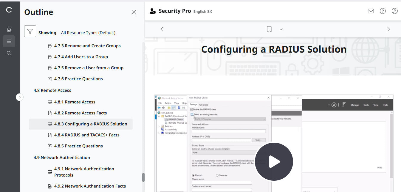 TestOut Security Pro สำหรับ Security+ (SY0-701) - สิทธิ์เข้าใช้งาน 12 เดือน