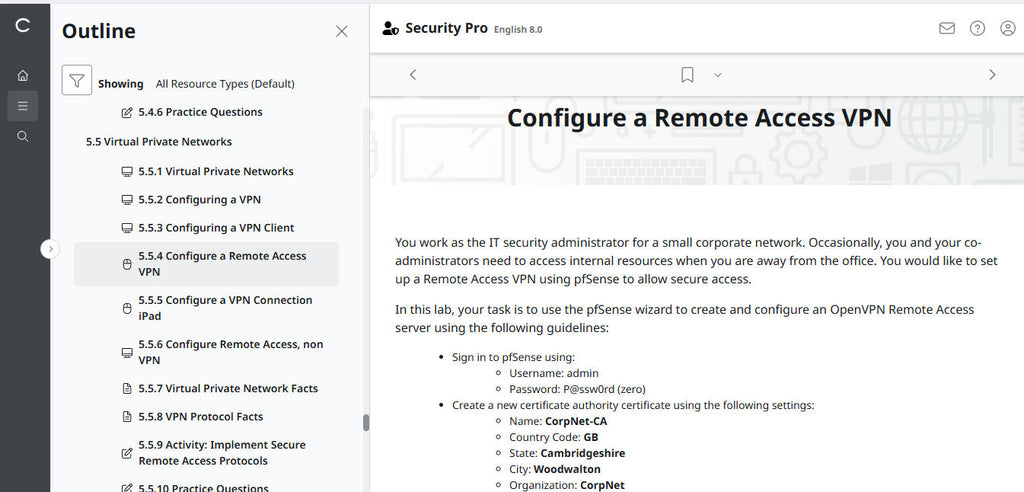 TestOut Security Pro for Security+ (SY0-701) - 12ヶ月アクセス