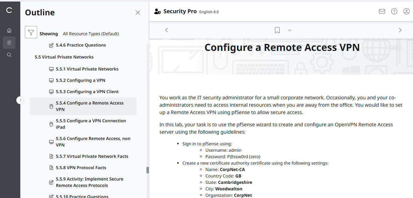 TestOut Security Pro สำหรับ Security+ (SY0-701) - สิทธิ์เข้าใช้งาน 12 เดือน