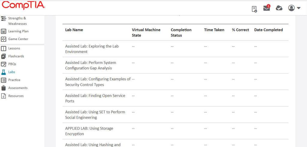 CertMaster Learn + Labs CompTIA Security+  (SY0-701) – Student Access Key |- 50% OFF