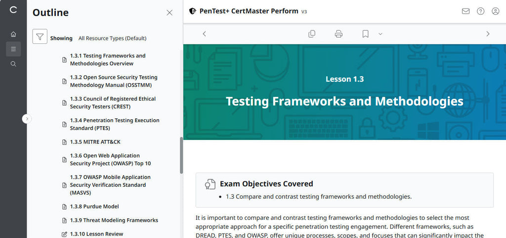 CompTIA PenTest+ CertMaster Perform PT0-003 (V3)