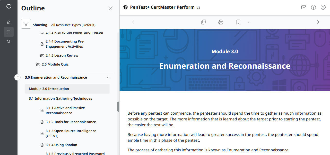 CertMaster パフォーマンス CompTIA PenTest+ PT0-003 (V3) (3ヶ月アクセス)
