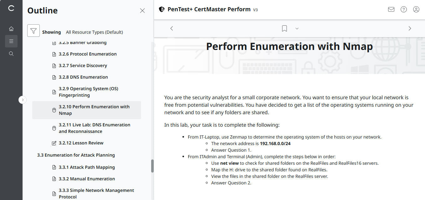 CertMaster パフォーマンス CompTIA PenTest+ PT0-003 (V3) (3ヶ月アクセス)