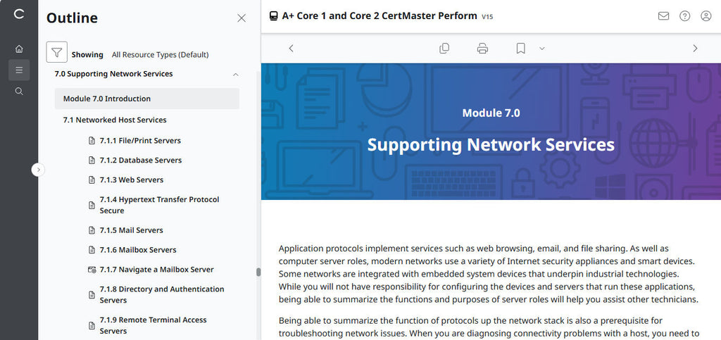 CompTIA A+ Core 1 & 2 CertMaster Perform  (V15)