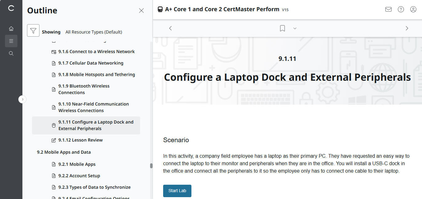 CompTIA A+ Core 1 &amp; 2 CertMaster Perform (V15) (4ヶ月アクセス) (🛒特別オファー)