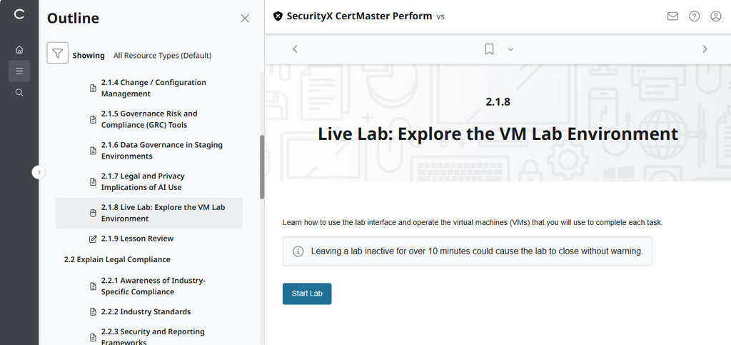 CompTIA CertMaster Perform – SecurityX CASP+ CAS-005 個人ライセンス