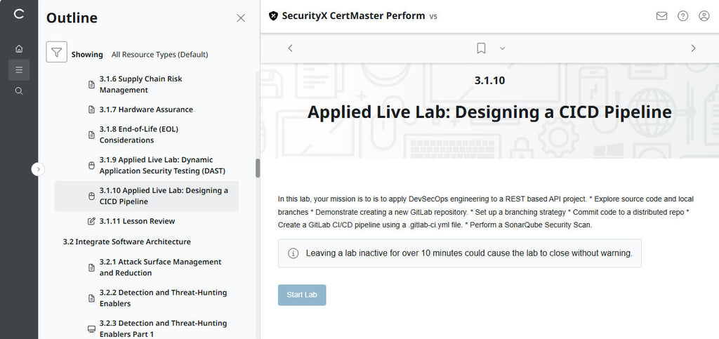 CompTIA CertMaster Perform – SecurityX CASP+ CAS-005 個人ライセンス