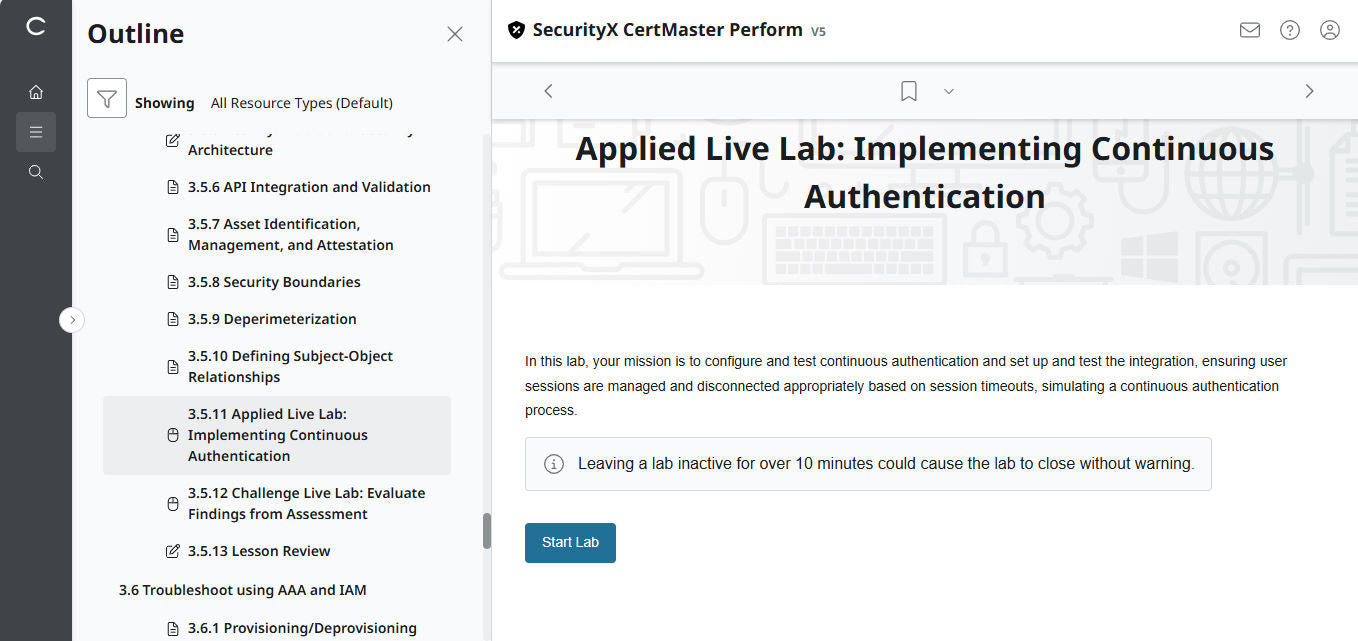 CompTIA CertMaster Perform – SecurityX CASP+ CAS-005 個人ライセンス