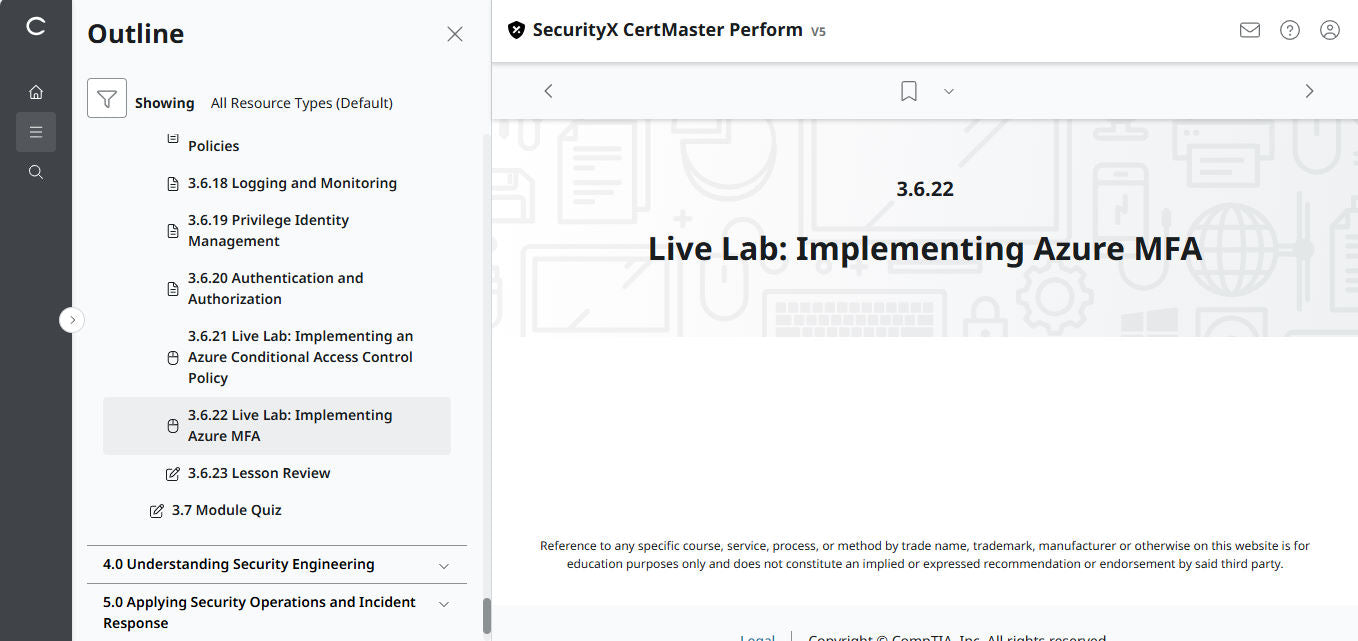🛒Sonderangebot – CertMaster Perform für CompTIA SecurityX (CASP+) CAS-005 3-Monats-Zugang 