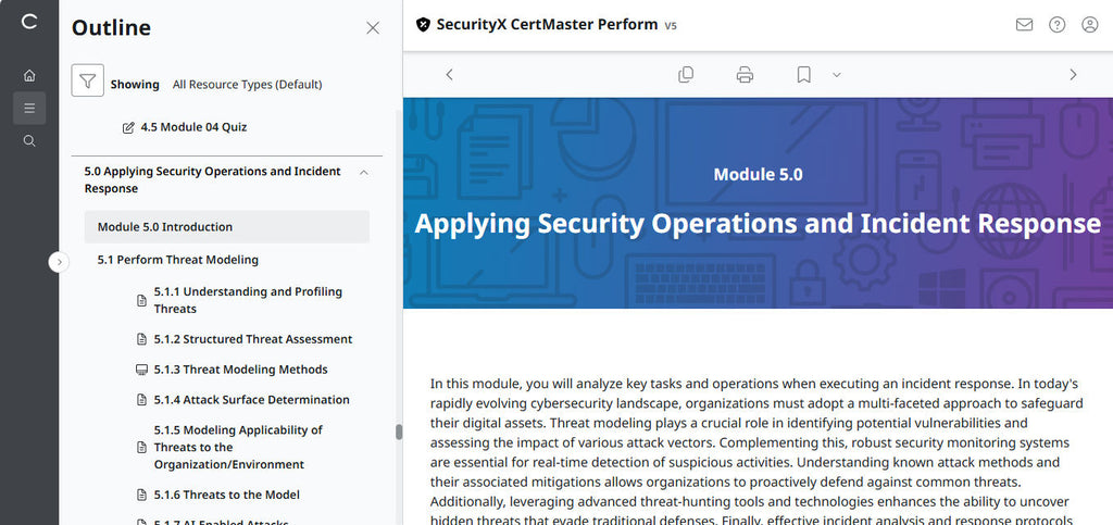CompTIA CertMaster Perform – SecurityX CASP+ CAS-005 個人ライセンス