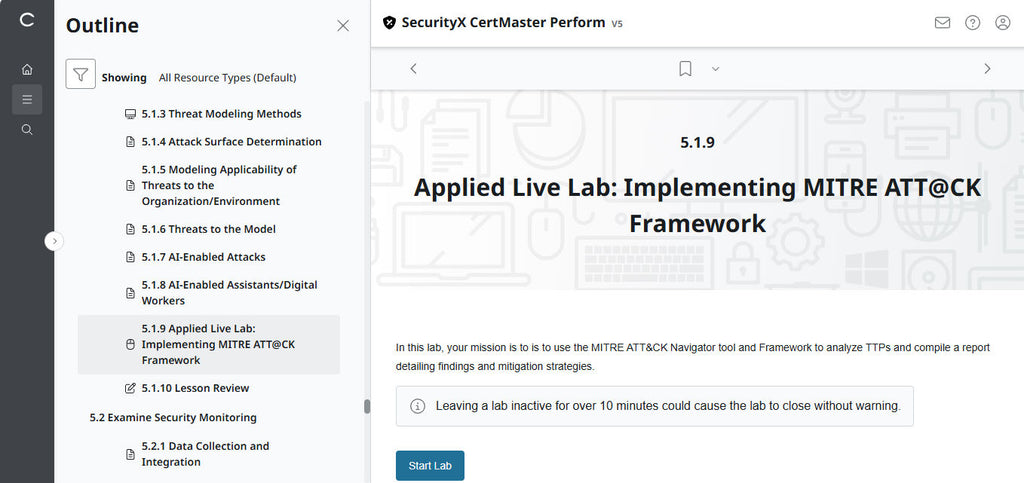 CompTIA CertMaster Perform – SecurityX CASP+ CAS-005 個人ライセンス